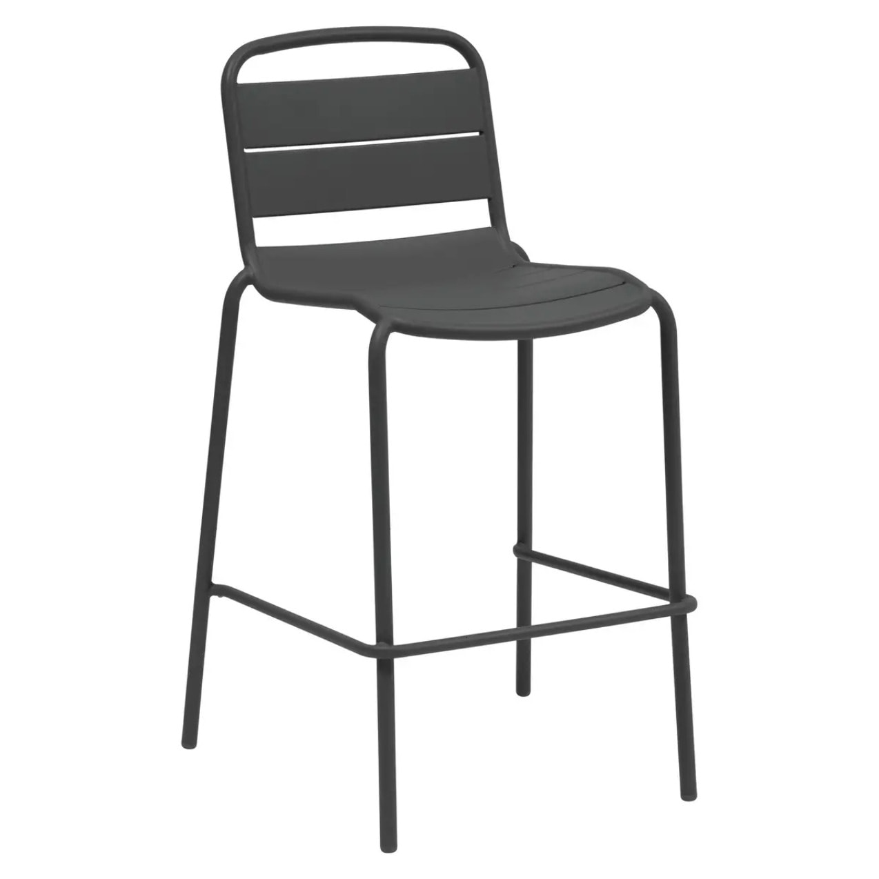Chaise haute de jardin Alegoria empilable gris graphite