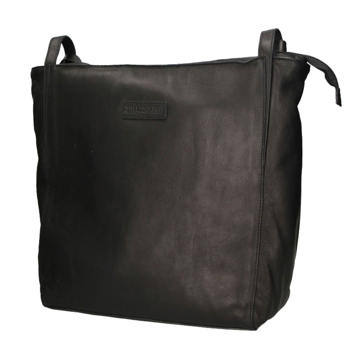 Borsa a tracolla  da uomo In Vera pelle Made in Italy 37x36x14 cm