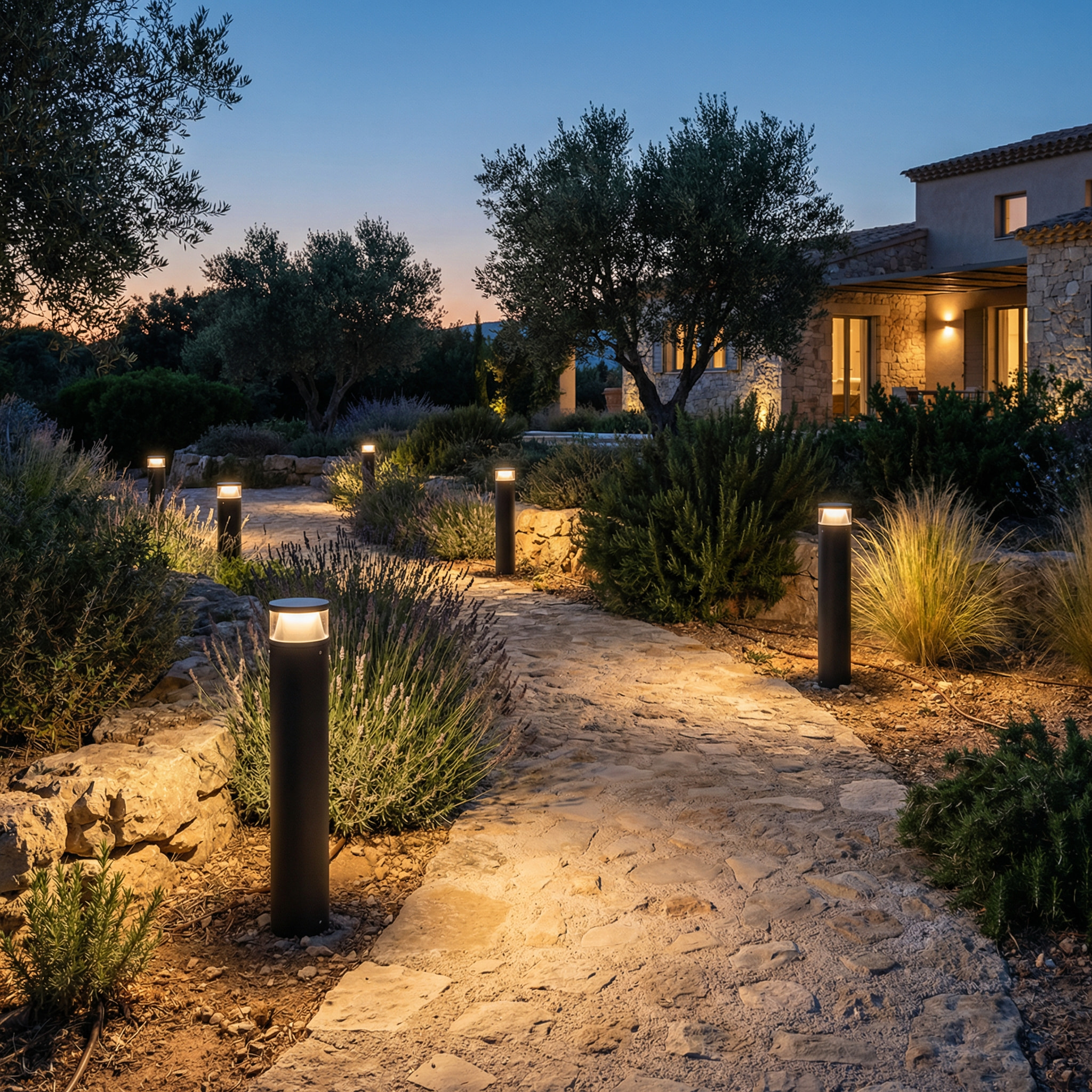 LEDS C4 Baliza Ip66 Dan Led 8.9.,W Sw 3000-4000K On-Off Gris Urbano 439Lm