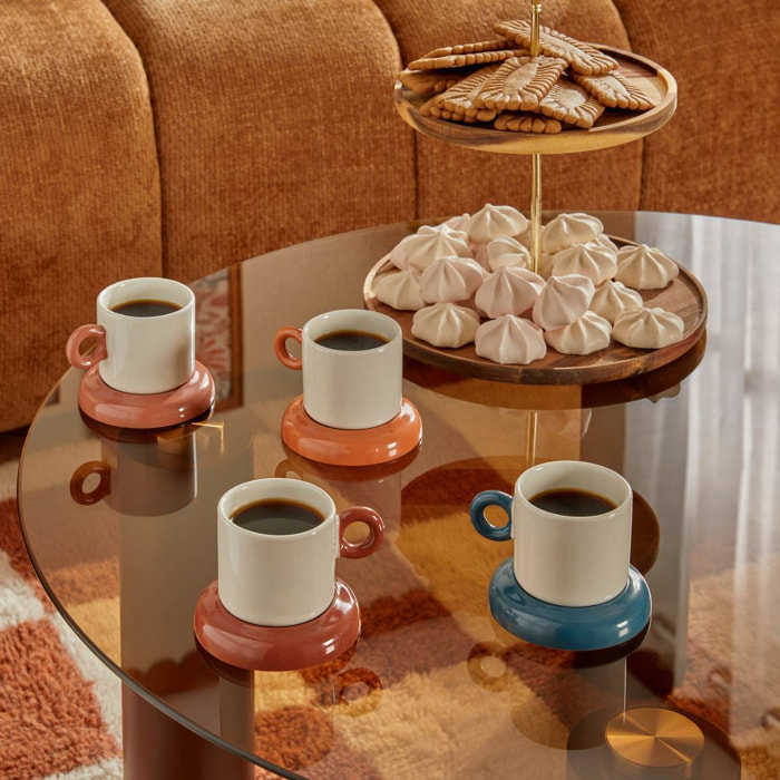 Coffret 4 tasses Homy 110 ml