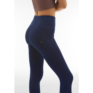 Jeggings push up WR.UP® vita alta con zip, cucitura centrale