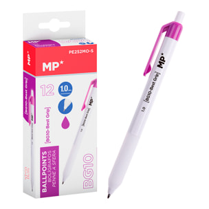 PACK 12 BOLÍGRAFOD 1.0 mm MORADO
