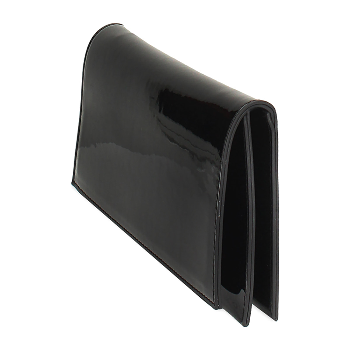 Pochette donna nera in vernice