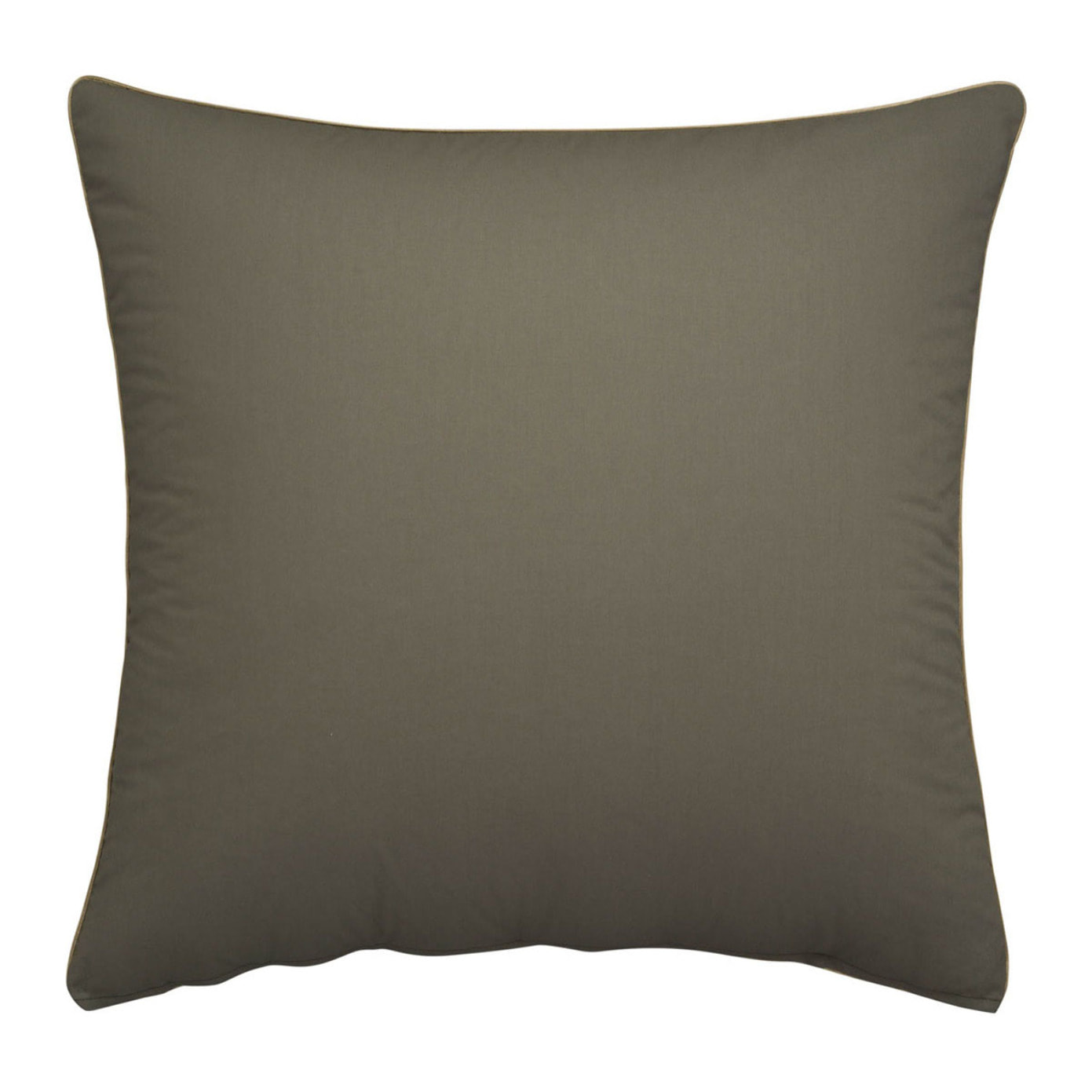 Taie d'oreiller imprimée en percale de coton, OSMOSE, Vert kakhi