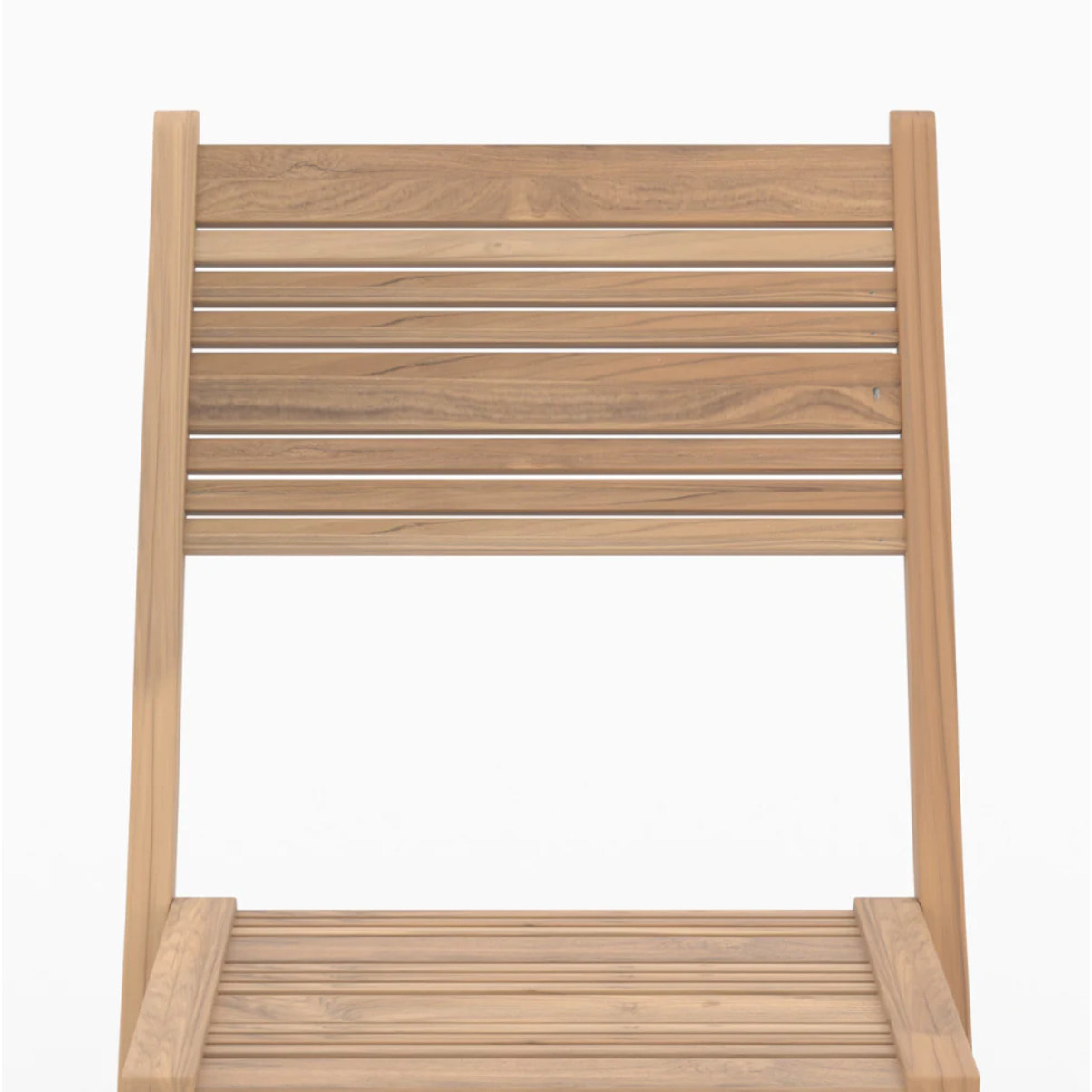 Lot de 2 chaises de jardin pliantes en teck - Nido