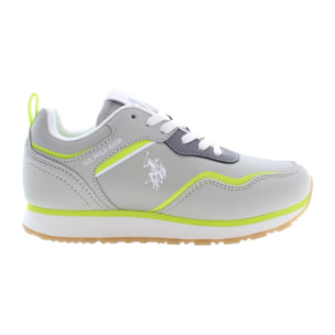 Sneakers U.S. Polo Assn Light Gray-Light Green