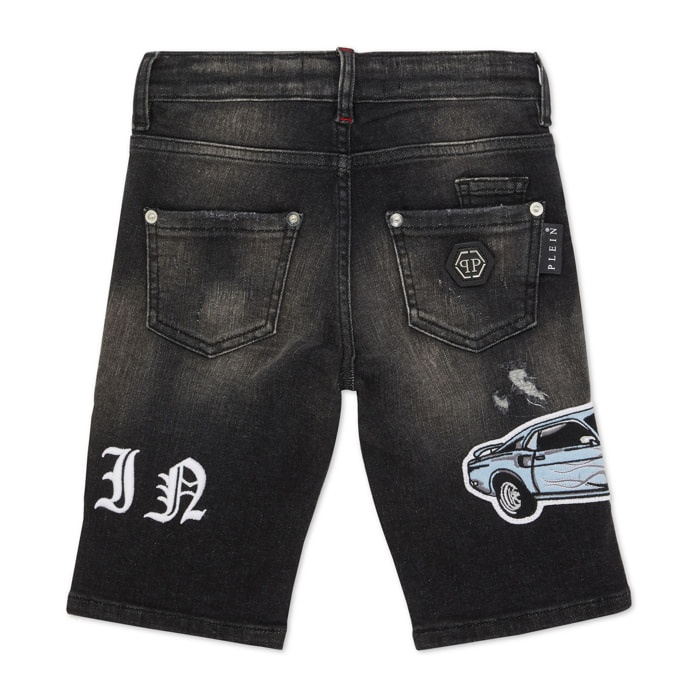 PHILIPP PLEIN SHORTS VAQUEROS FERMENTERA RACING