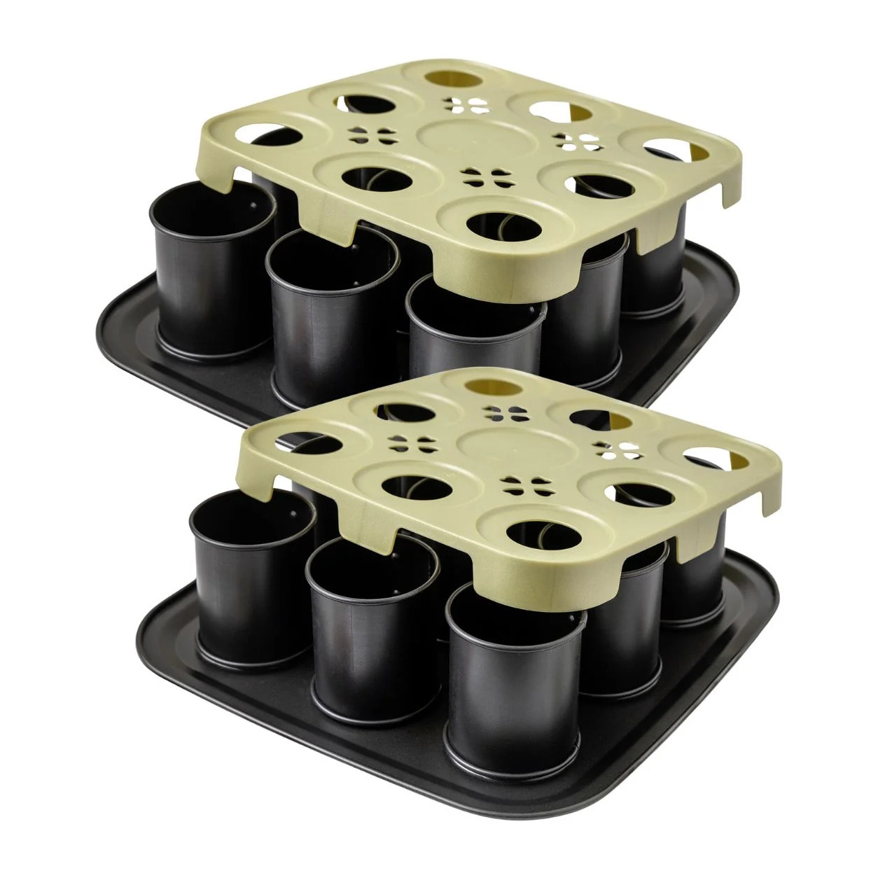 Lot de 2 moules à gâteaux 29/29 cm en acier Zenker Bake Click and Go
