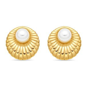 Pendientes Liusah acabado oro amarillo 18k