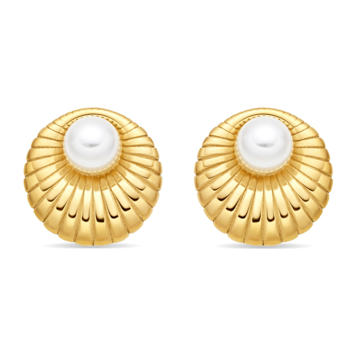 Pendientes Liusah acabado oro amarillo 18k