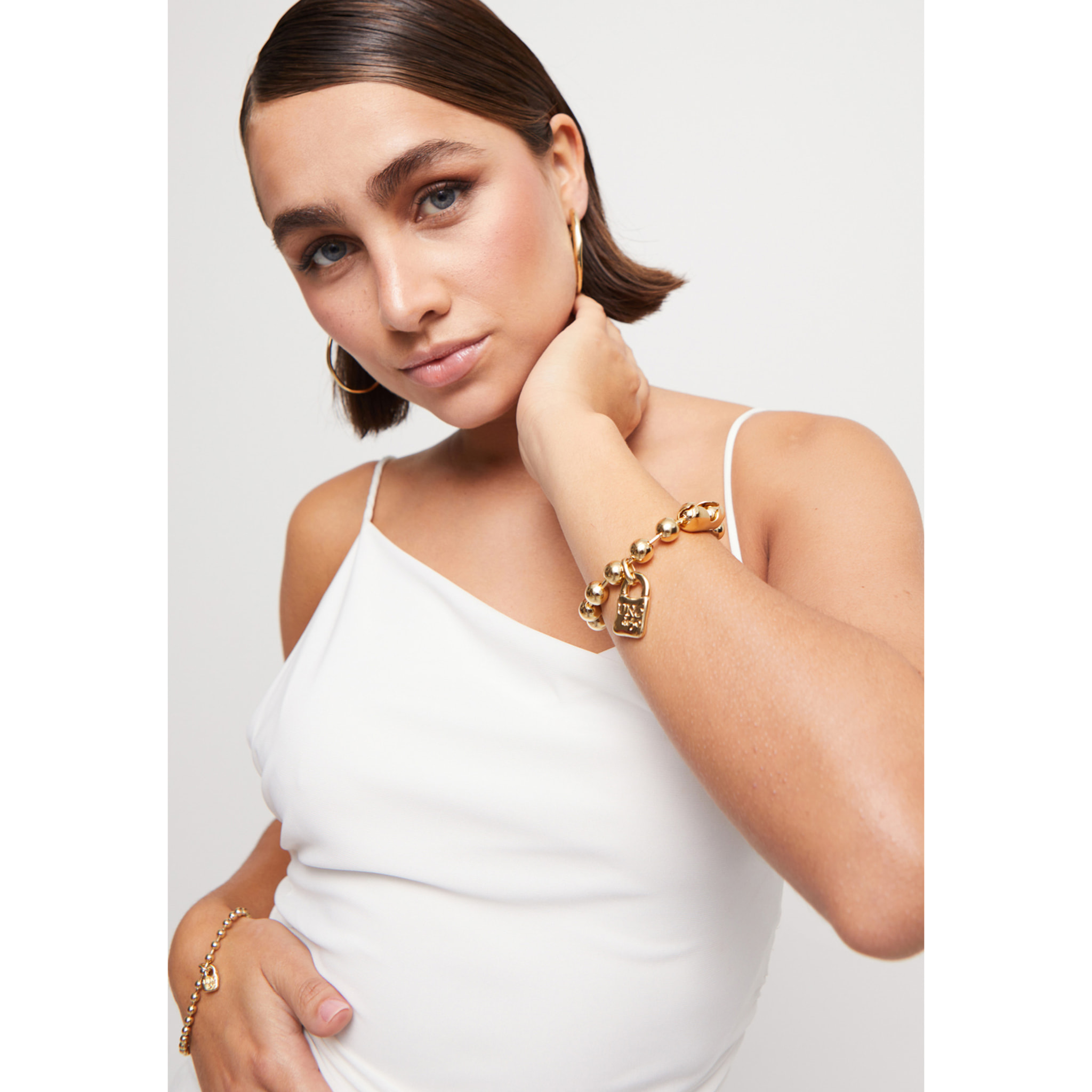 Pulsera Copito de nieve DORADO XL