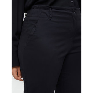 Fiorella Rubino - Pantaloni balloon in cotone stretch - Nero