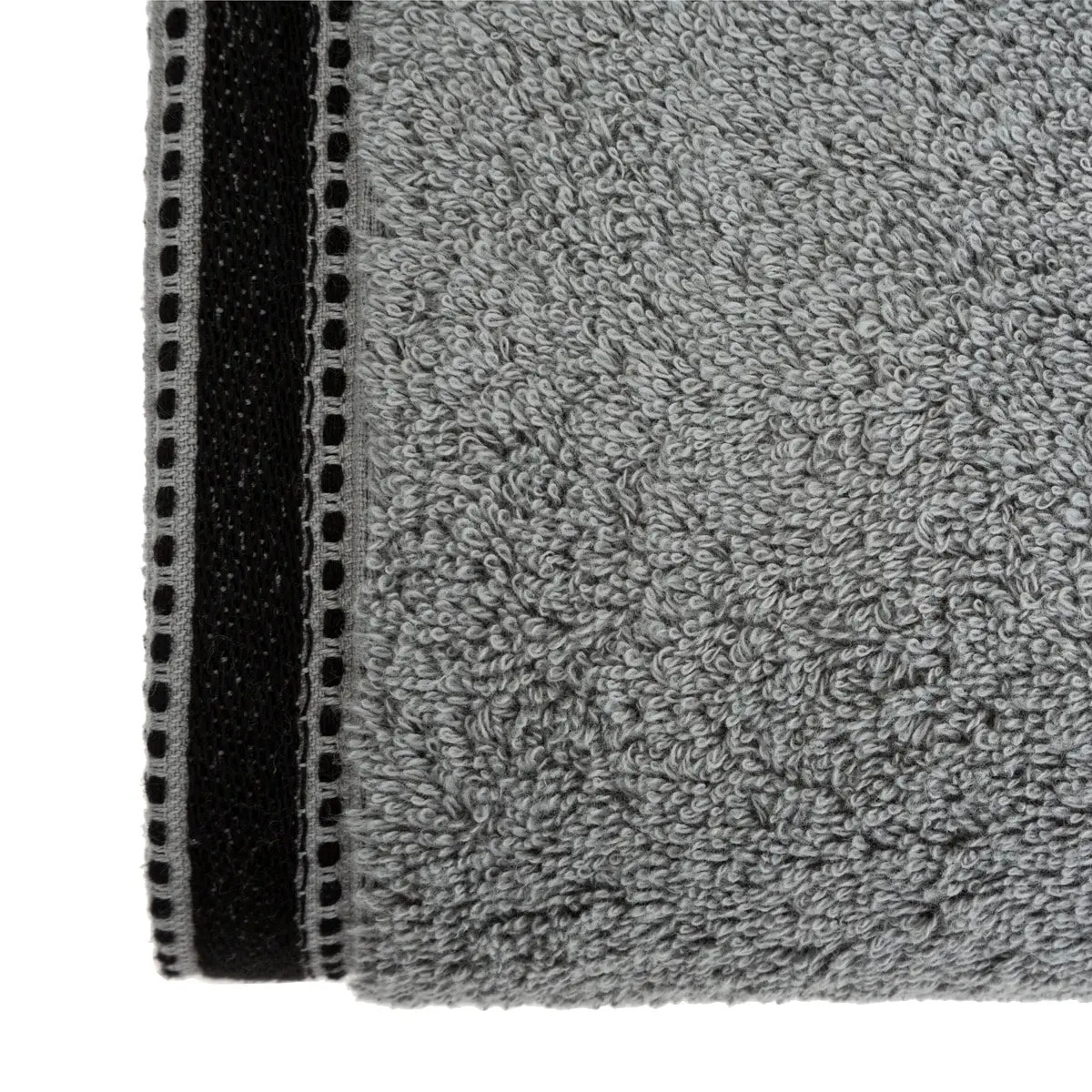 Drap de douche "Joia" - coton 550 gr/m² - gris foncé 70x130 cm