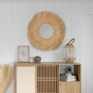 Miroir "Ael" - roseau D80 cm