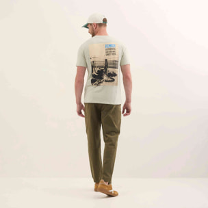 Camiseta de Algodón Orgánico con Gráfico Fotográfico Retro LIFESTYLE T-SHIRT TYLER TEA
