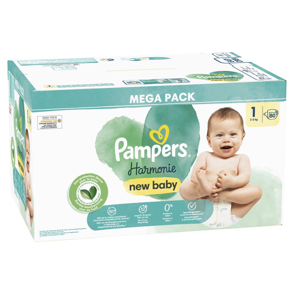 Pampers Lot de 56 couches Taille 1, 2-5 kg, New Baby, New Born