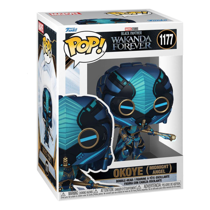 Black Panther: Wakanda Forever Pop! Marvel Vinile Figura Okoye (midnight Angel) 9 Cm Funko