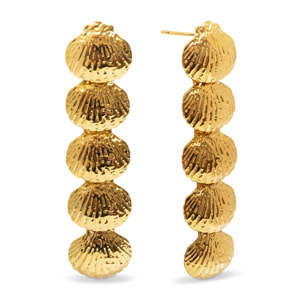 Pendientes Long Maris Acero Baño Oro