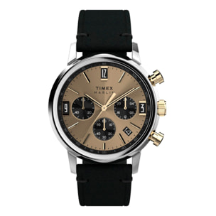 Reloj Timex TW2W60300A Hombre Analogico Cuarzo con Correa de Cuero