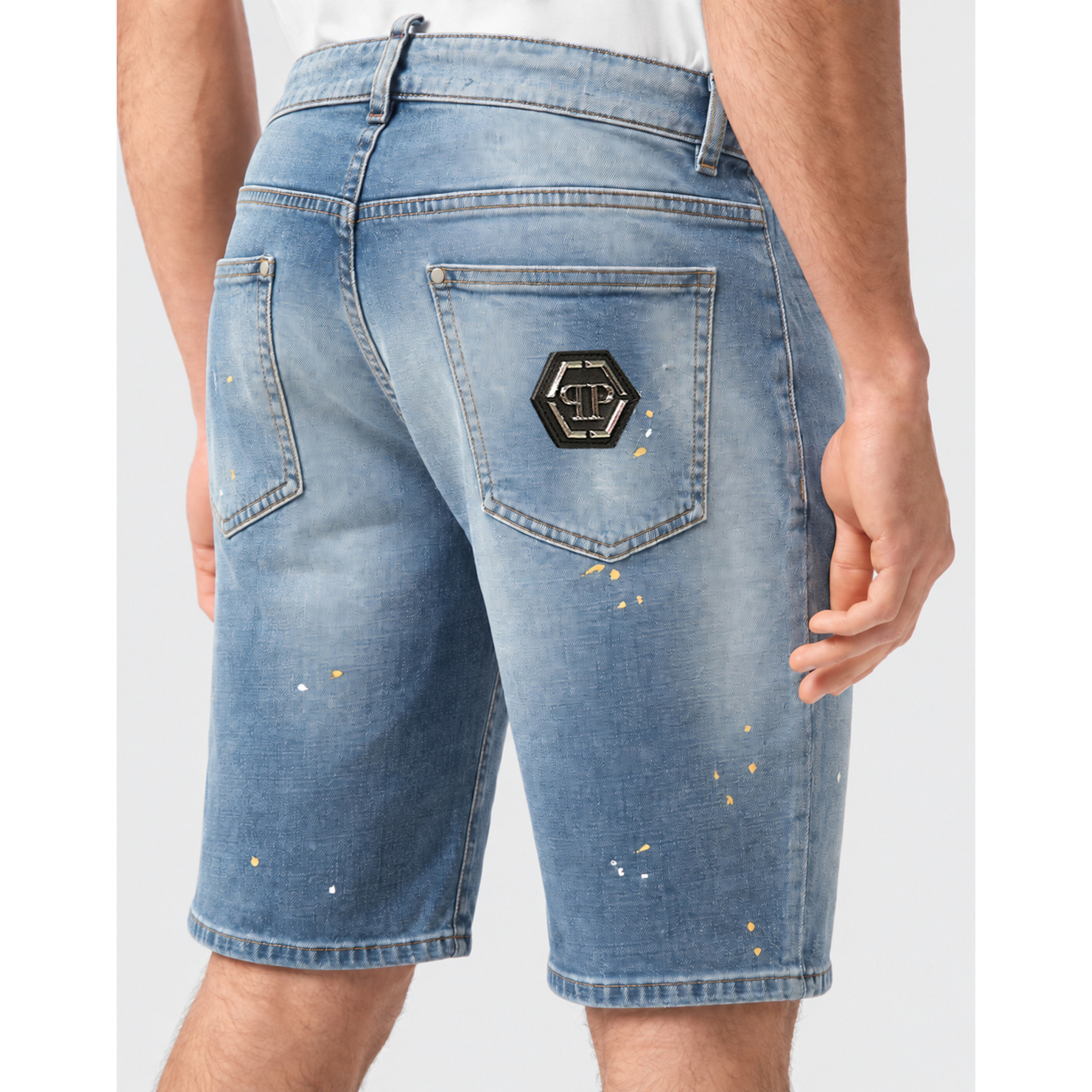 PHILIPP PLEIN Pantaloncini in denim Fermentera BASIC