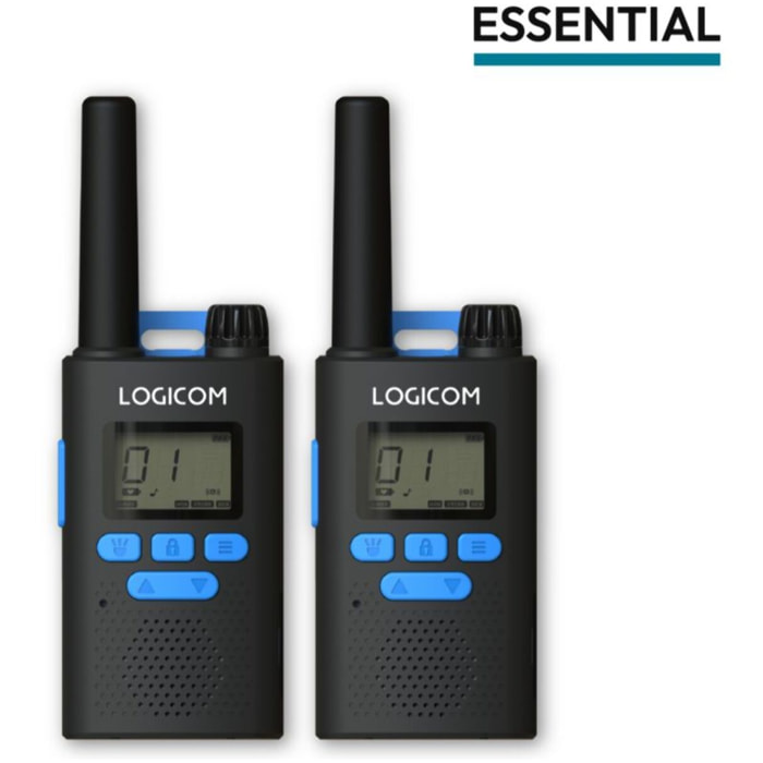 Talkie walkie LOGICOM Talkie Walkie Essentiel Noir