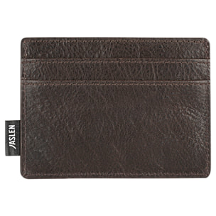 Tarjetero Piel Hombre Jaslen Hannover Marron