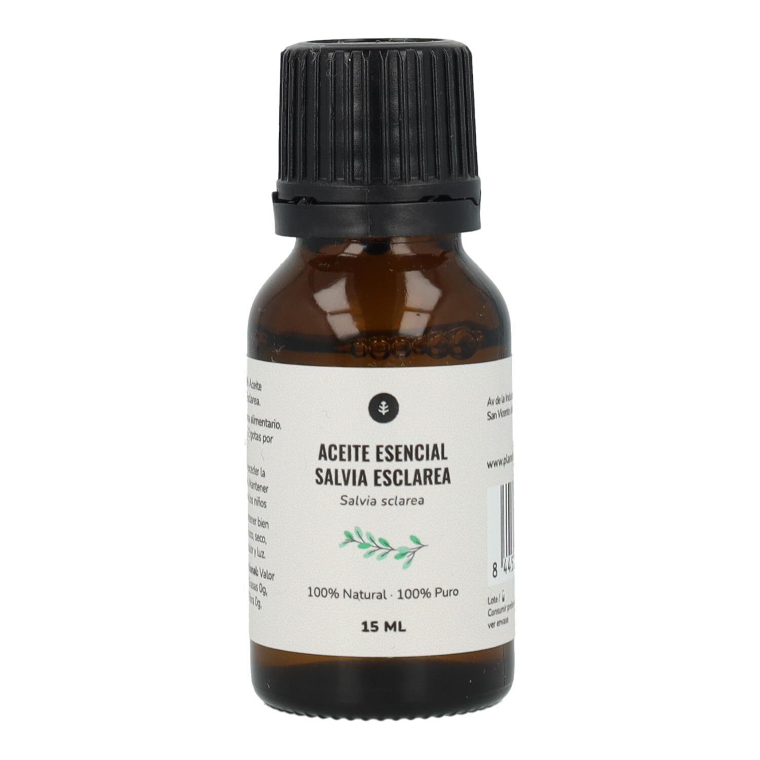 PLANETA HUERTO | Aceite Esencial de Salvia Sclarea Bio 15 ml - Estomacal, Anticatarral y Antiséptico Natural para Bienestar Digestivo y Respiratorio