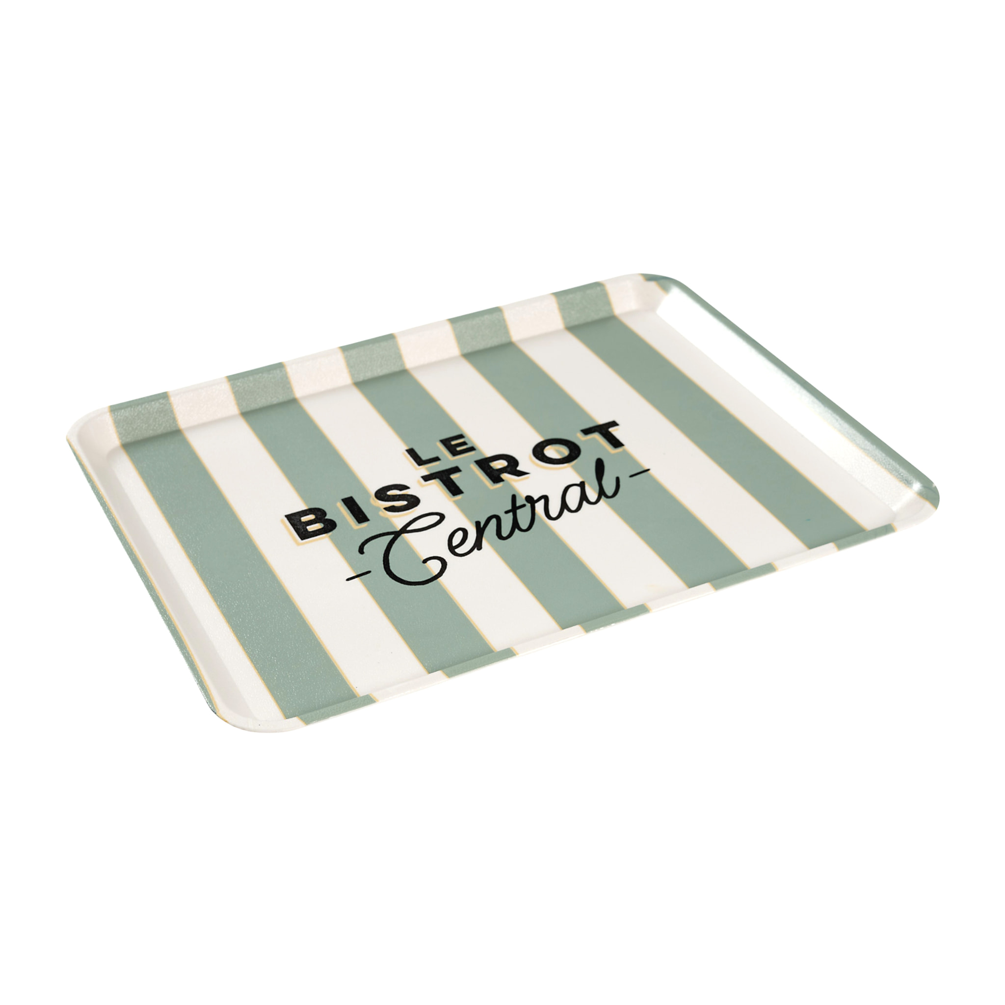 Plateau Rectangulaire - HOME DECO FACTORY - Noir et Blanc - 42 x 30 cm