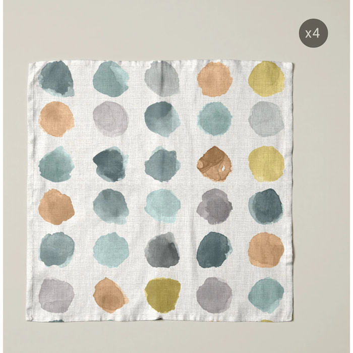 Lot de 4 serviettes Eloi