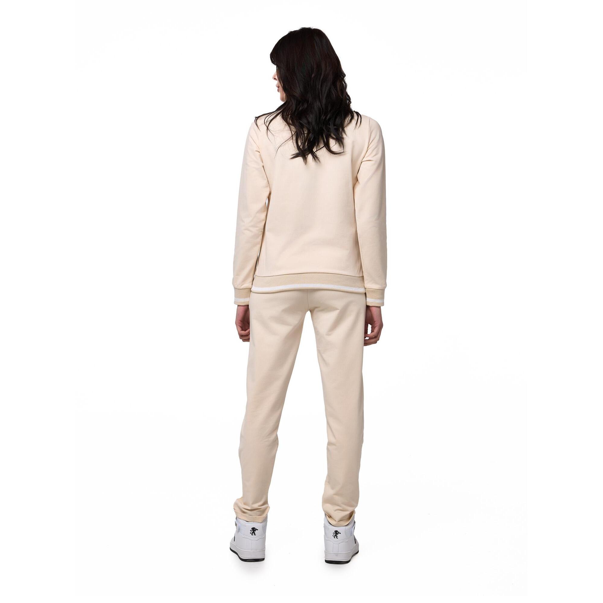 Tuta da donna con felpa con colletto e zip e joggers non felpata Leone Bright