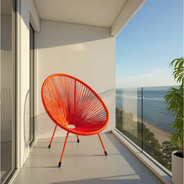 Fauteuil de jardin Acapulco Mono orange Kare Design