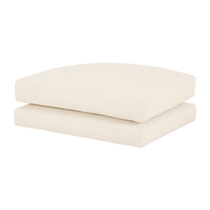 Puf blanco roto de 97x78cm Alto: 36 Largo: 97 Ancho: 78