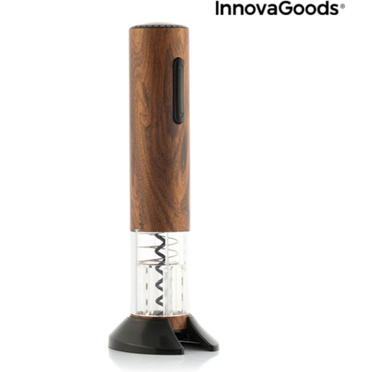 Tire-bouchon automatique  rechargeable  effet bois Corkout InnovaGoods