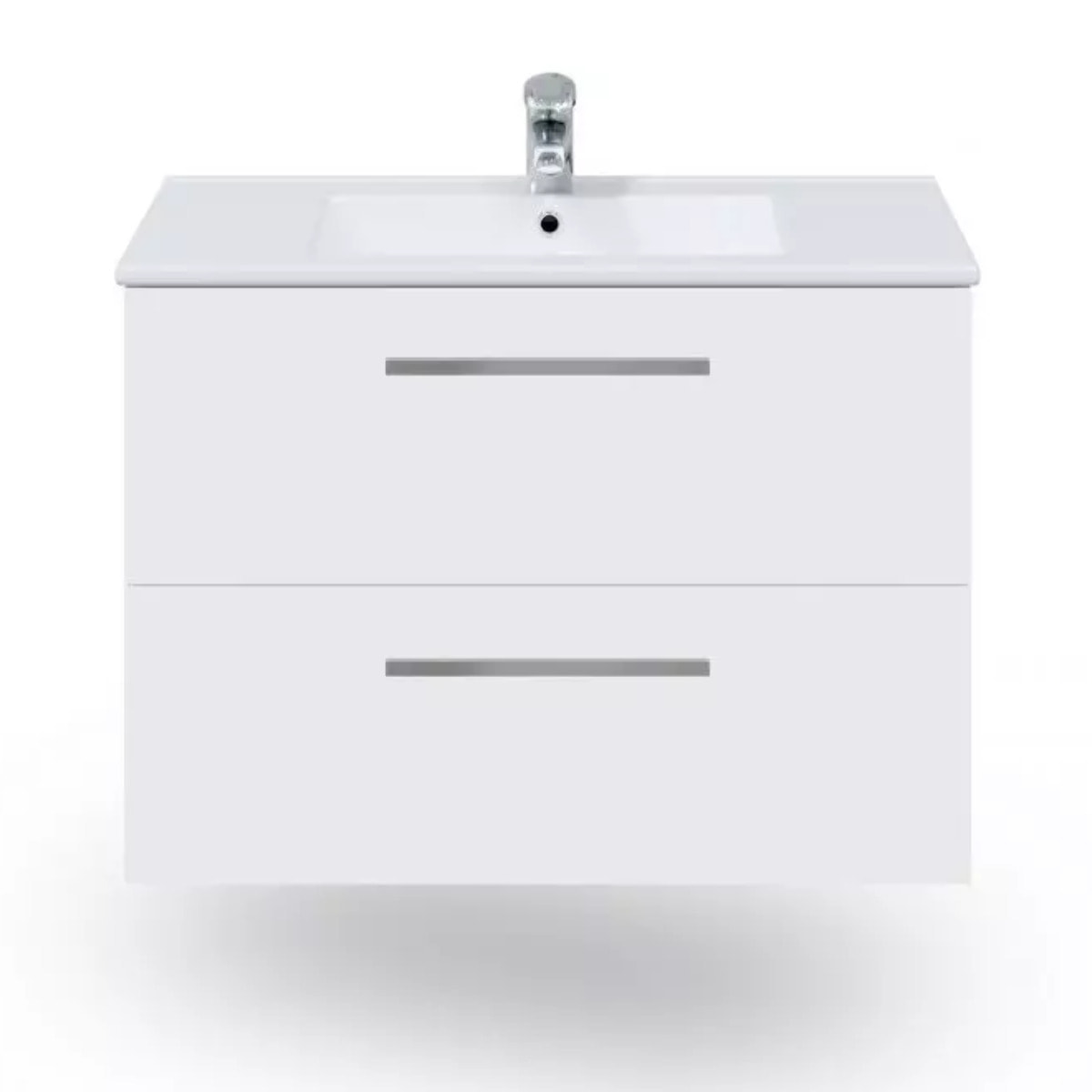 Pack de baño con lavabo cerámico Feel S Blanco Brillo