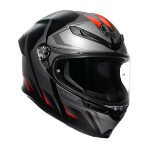 CASCO AGV K6 S AGV E2206 MPLK KARVE MATT BLACK/GREY/RED