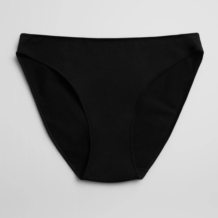 Mini slip in cotone nero