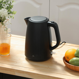 Hervidor de Agua Eléctrico 1,7 L, 2025 W, Calentador de Agua Eléctrico con Apagado Automático, Base Giratoria 360°, Filtro Antical Extraíble, Negro