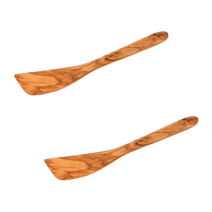 Ensemble de 2 Spatules de cuisine 30 cm Fackelmann Édition Bois d'olivier