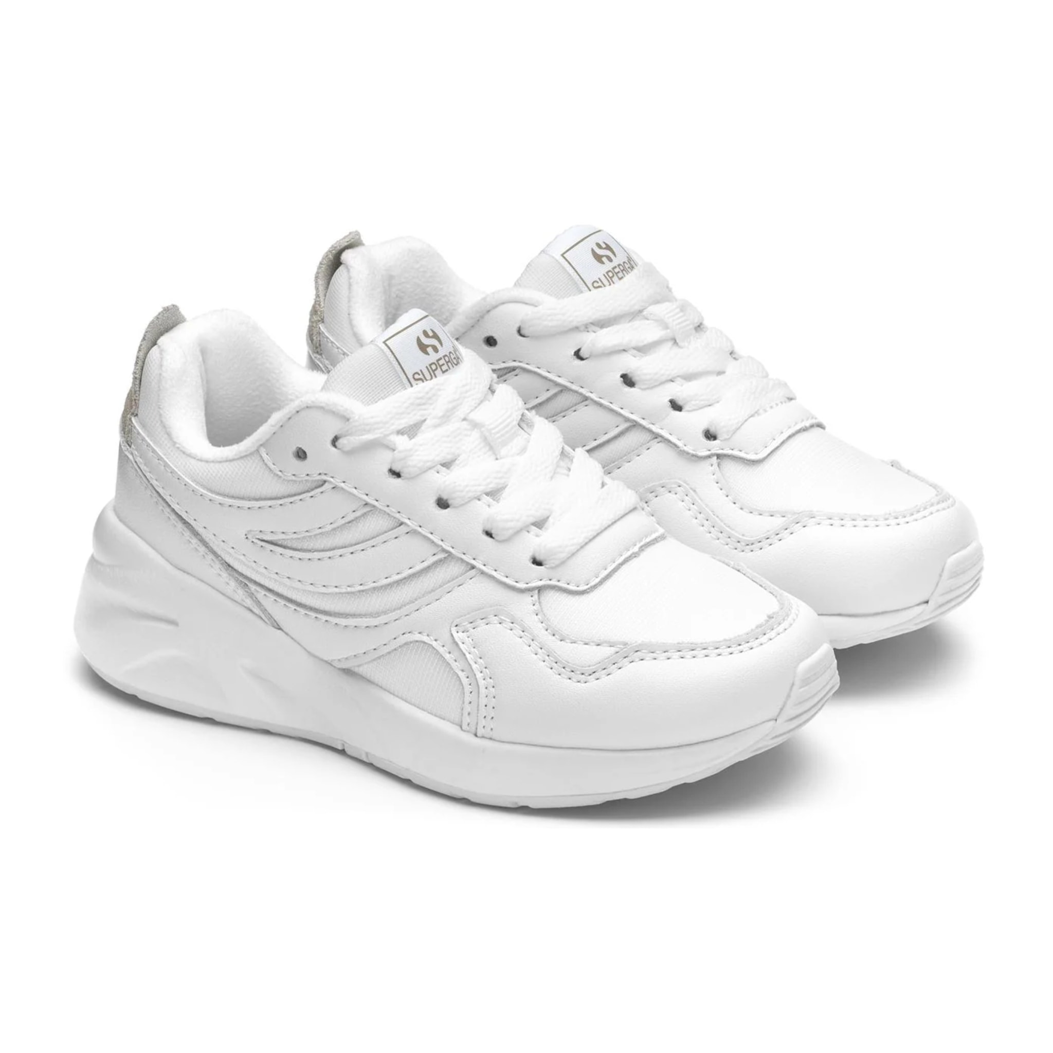 Superga - Zapatillas Niño/a Blanco - 4073 KIDS TRAINING NAPPA LEATHER