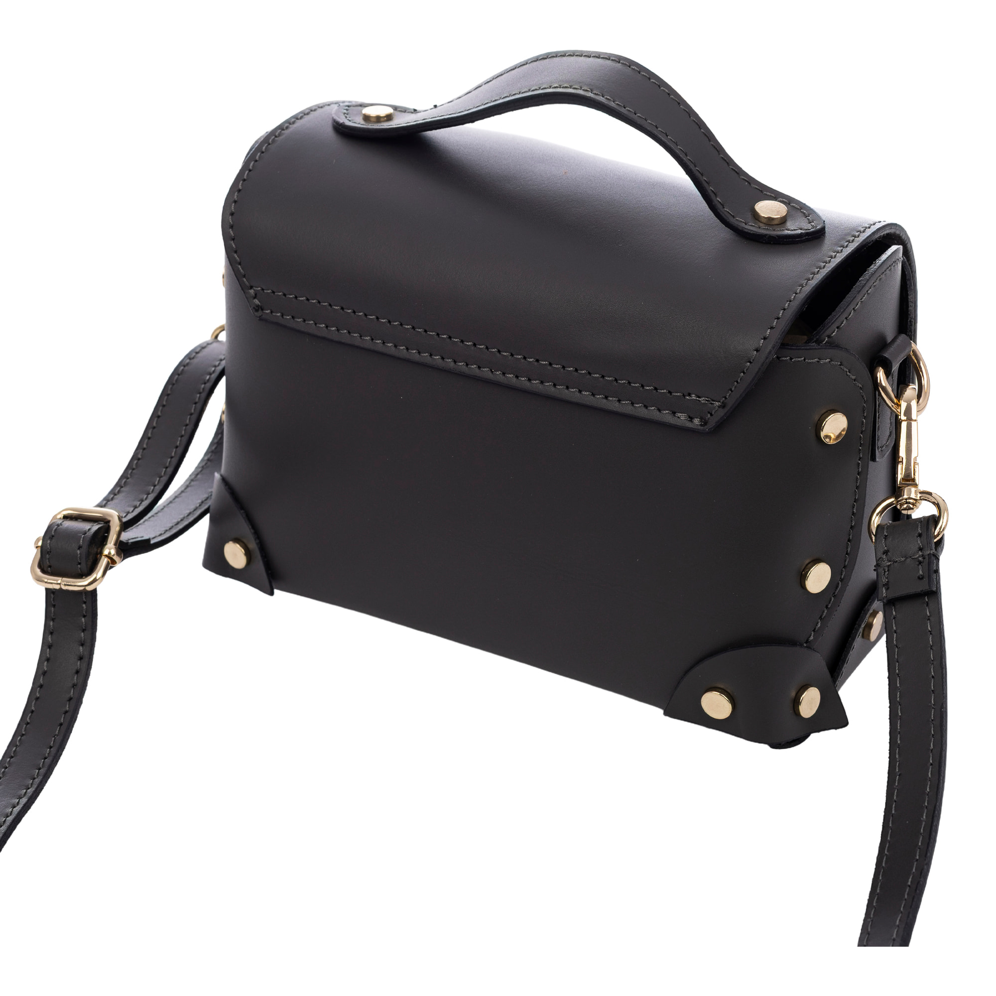 Barrali Bolso bandolera Mujer.Piel auténtica Ruga