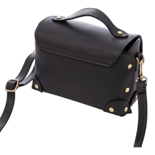 Barrali Bolso bandolera Mujer.Piel auténtica Ruga