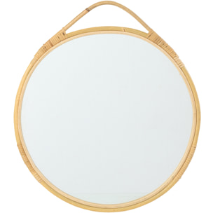 J-Line Miroir Mural Jordan Rond - verre - naturel