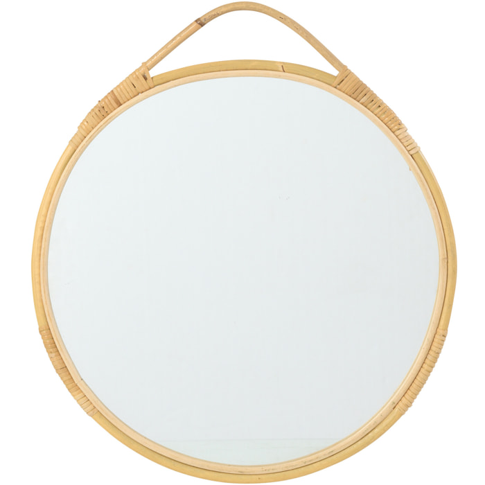 J-Line Miroir Mural Jordan Rond - verre - naturel