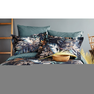 Parure housse de couette et taies oreiller 100% Satin de Coton imprimé