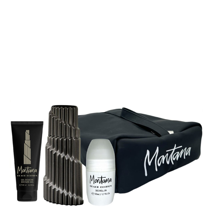 Black Edition - Coffret Eau de Toilette 125 ml + Roll-On 50 ml + Gel Douche 100 ml