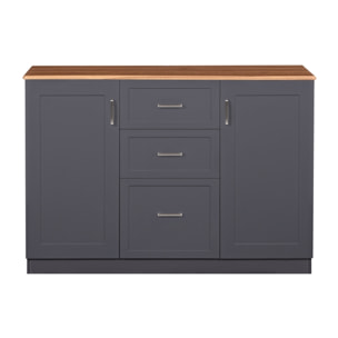 Credenza moderna grigia 120x40x82