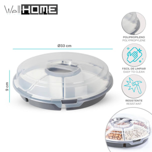 juego de servir en polipropileno ø33x9cm blanco