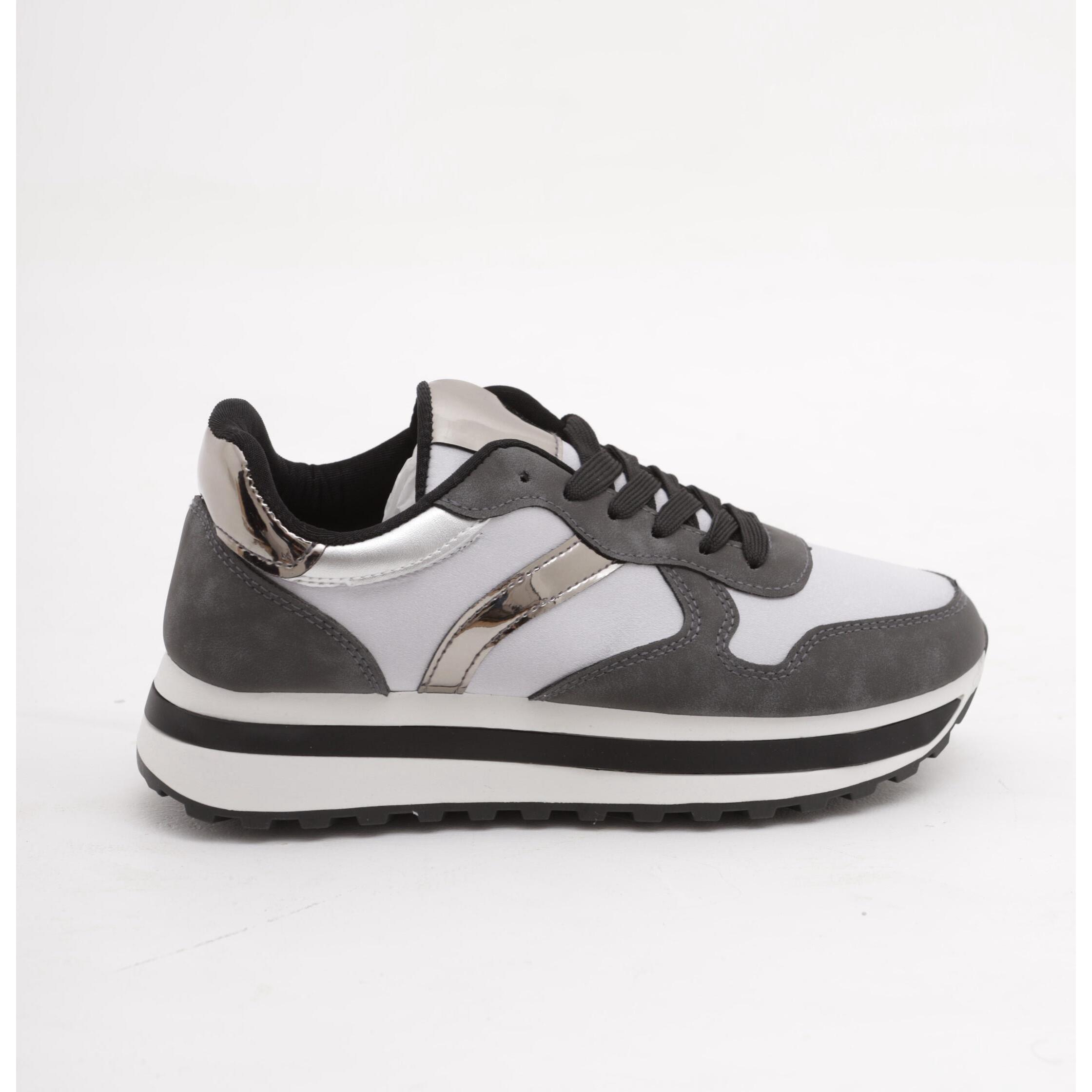 SNEAKERS CHOCOLA' PLATFORM GRIGIO