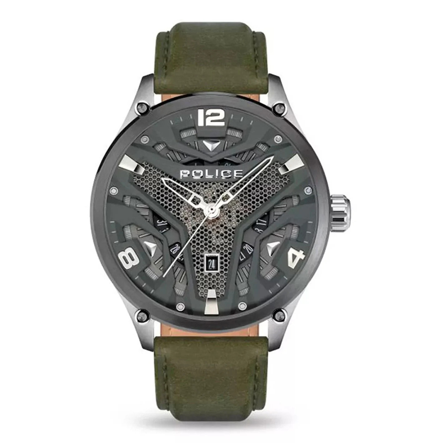 Reloj Police PEWJB2203042 Hombre Analogico Cuarzo con Correa de Cuero