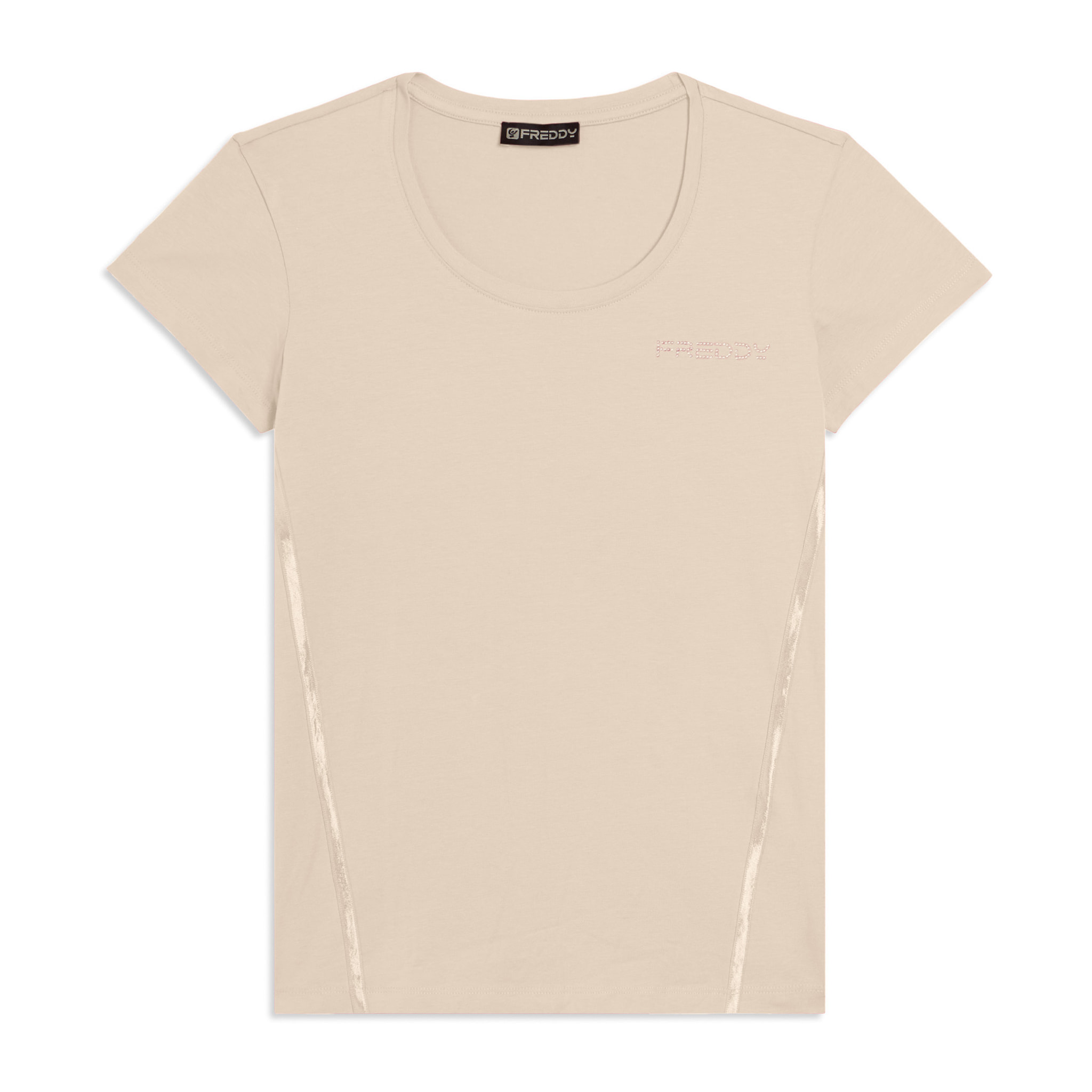 T-shirt Manica Corta con Logo FREDDY e Inserti Elastici